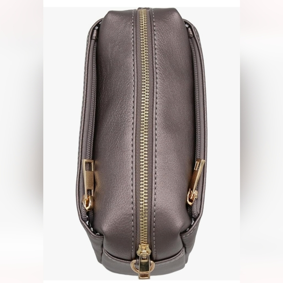 FashionPuzzle Triple Zip Small Crossbody Bag - Picture 3 of 6